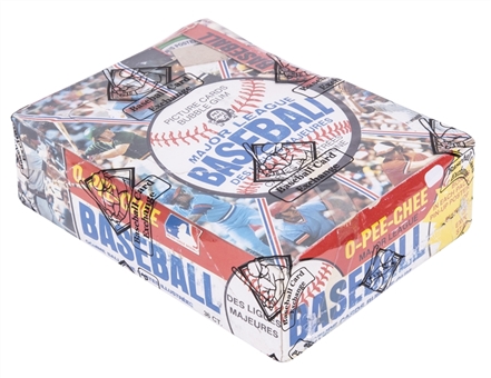 1981 O-Pee-Chee Baseball Unopened Wax Box (36 Packs) – BBCE Certified